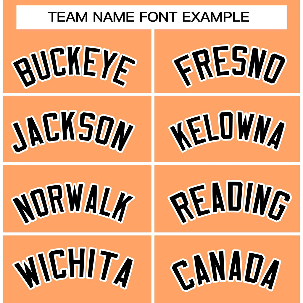 Custom Orange Black-White Raglan Sleeves Varsity Full-Snap Letterman Jacket
