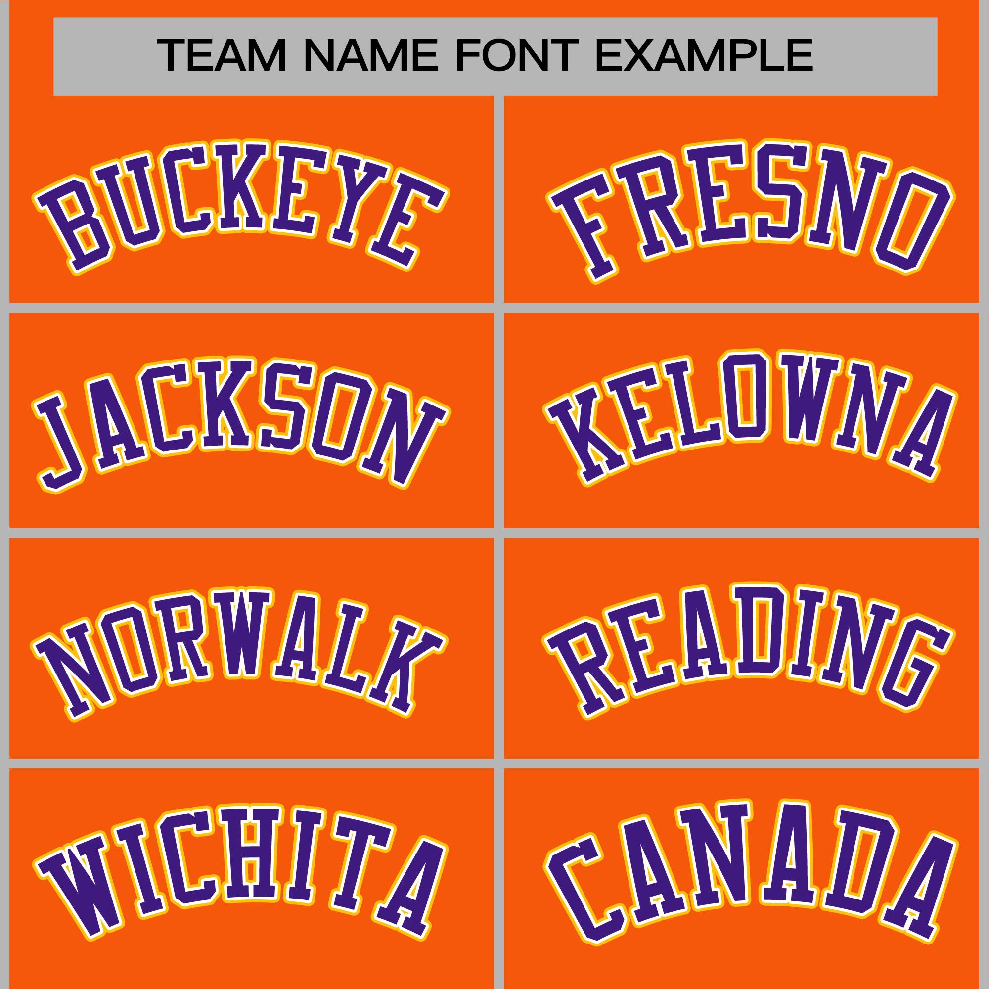 Custom Orange Purple-White Raglan Sleeves Varsity Full-Snap Letterman Jacket