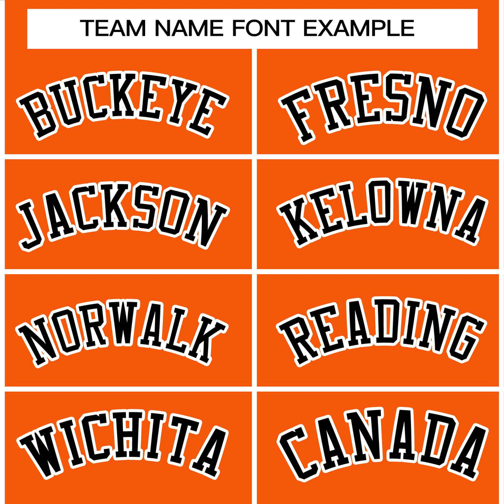 Custom Orange Black-White Classic Style Varsity Full-Snap Letterman Jacket